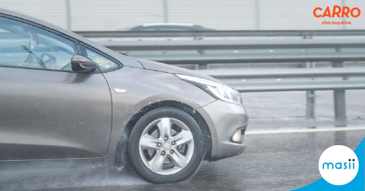 วิธีป้องกันรถเหินน้ำ และขับรถให้ปลอดภัยช่วงหน้าฝน
